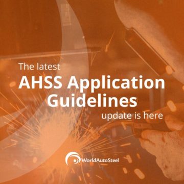 New Update Graphic - Text on Orange Background Over a Photo of Automotive Welding