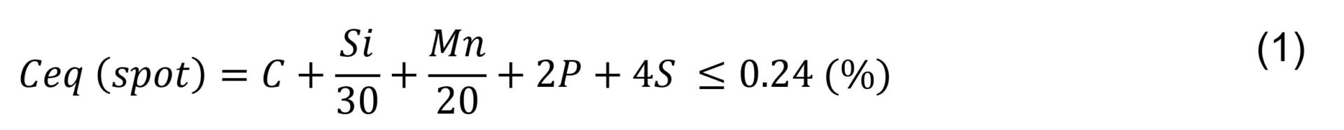 RSW-equation-equivalent-carbon-content