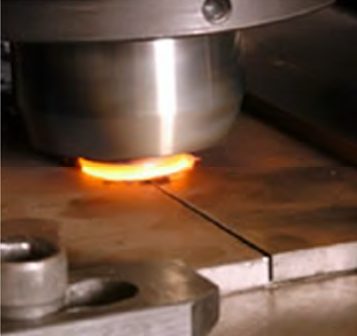 Figure 3: FSW typically uses a slight push angle