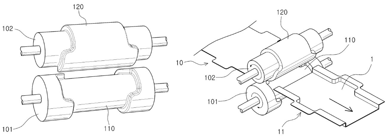 Figure 7: Roll Stamping creates additional shapes and features beyond capabilities of traditional roll forming. (Reference 1)