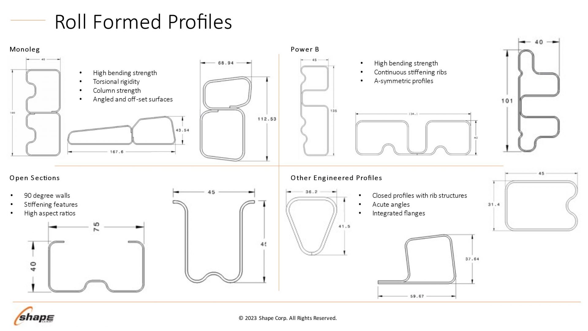 Roll Form Designs