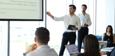 Students Presenting their SEM Design Challenge