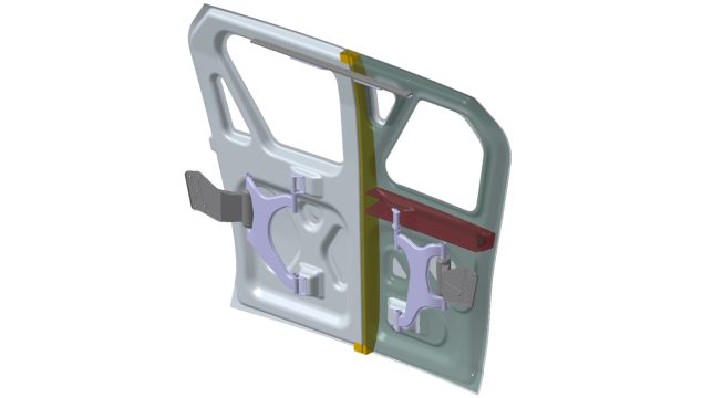 Steel E-Motive Virtual B-Pillar